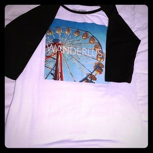 Wanderlust quarter sleeve t shirt